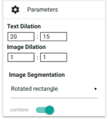 Parameters settings.