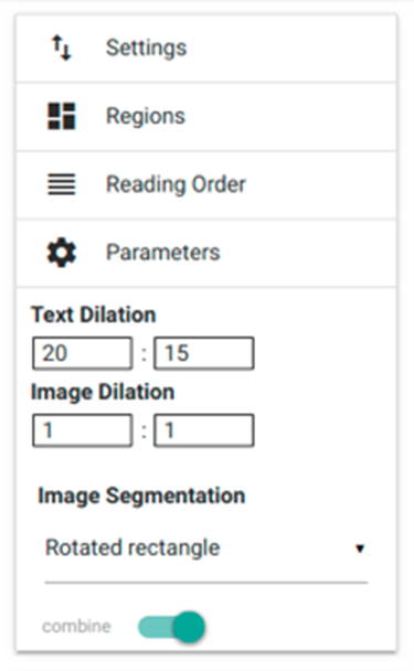 Right sidebar’s settings.